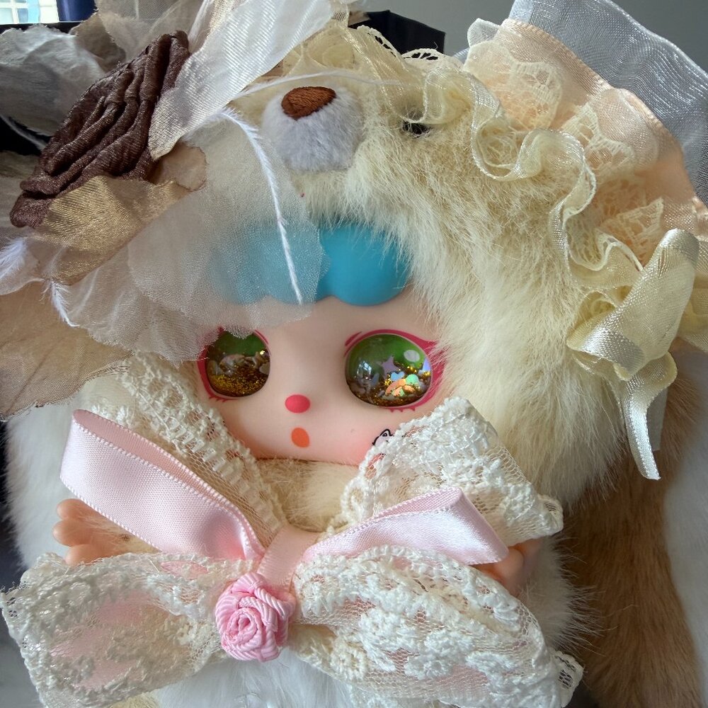 Limited Edition Kebidou Little Creamy Bunny Series - Warm Fleece Blossom Cluster